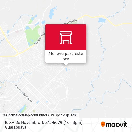 R. XV De Novembro, 6575-6679 (16º Bpm) mapa