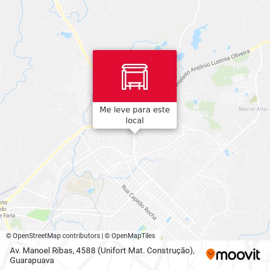 Av. Manoel Ribas, 4588 (Unifort Mat. Construção) mapa