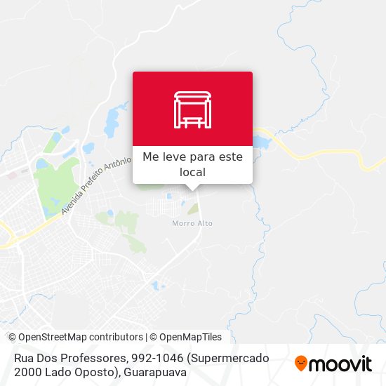 Rua Dos Professores, 992-1046 (Supermercado 2000 Lado Oposto) mapa