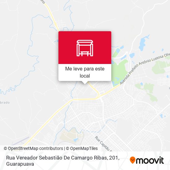 Rua Vereador Sebastião De Camargo Ribas, 201 mapa