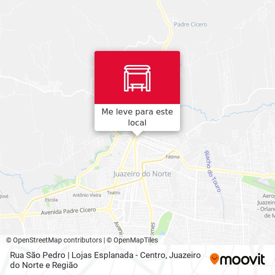 Rua São Pedro | Lojas Esplanada - Centro mapa
