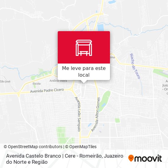 Avenida Castelo Branco | Cere - Romeirão mapa