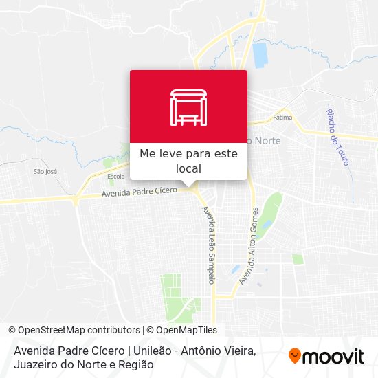 Avenida Padre Cícero | Unileão - Antônio Vieira mapa