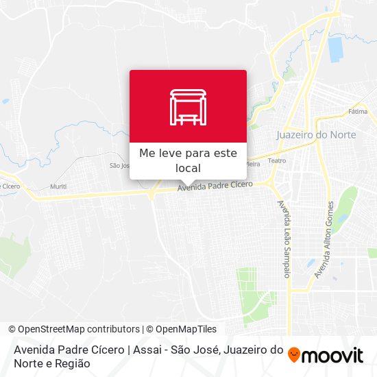 Avenida Padre Cícero | Assai - São José mapa