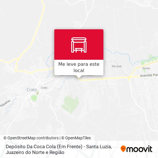 Depósito Da Coca Cola (Em Frente) - Santa Luzia mapa