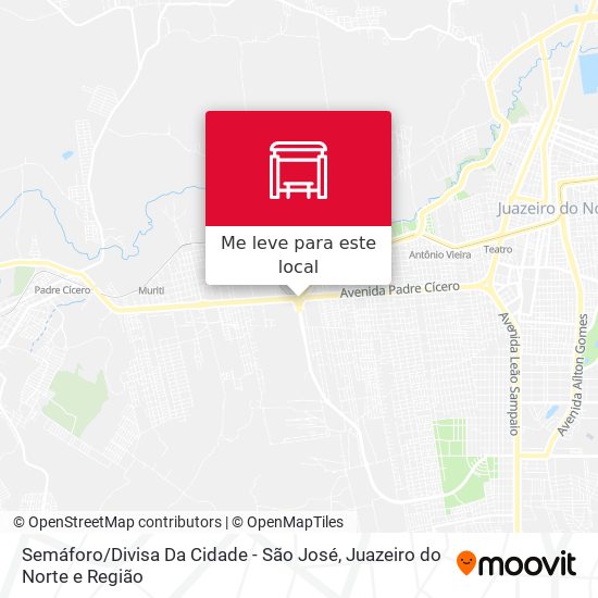 Semáforo / Divisa Da Cidade - São José mapa