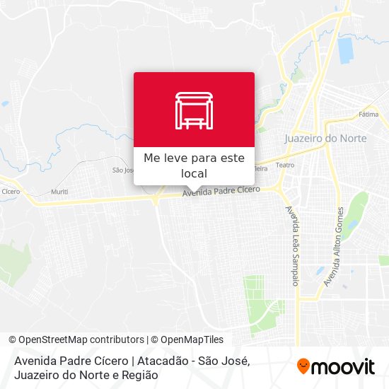 Avenida Padre Cícero | Atacadão - São José mapa