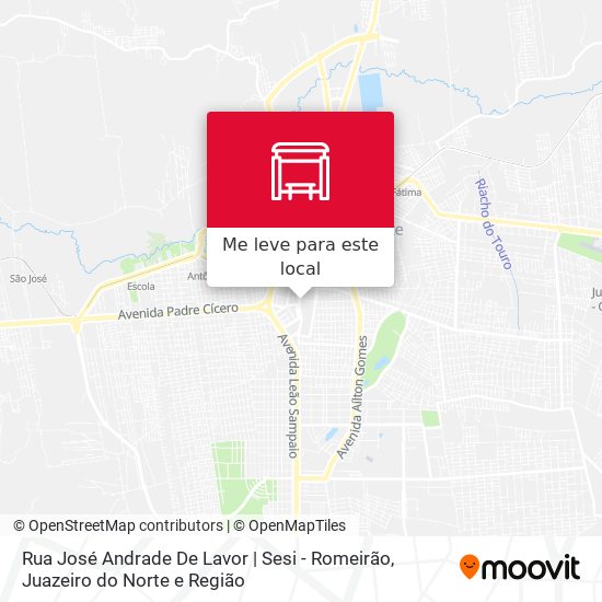 Rua José Andrade De Lavor | Sesi - Romeirão mapa