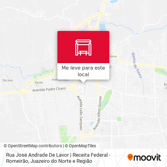 Rua José Andrade De Lavor | Receita Federal - Romeirão mapa