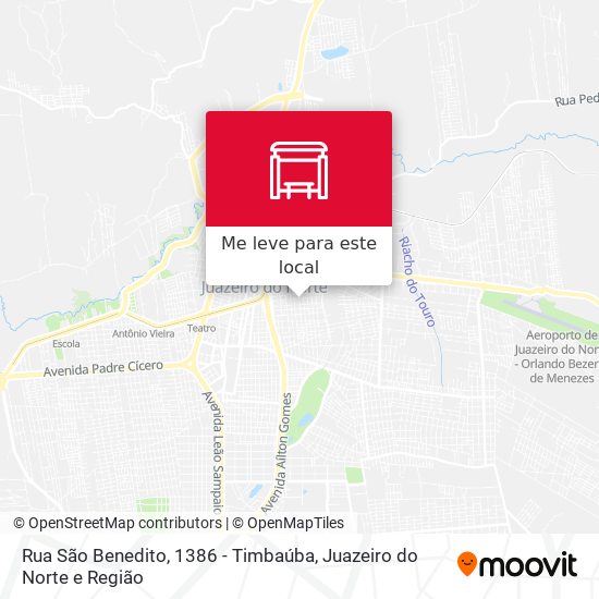 Rua São Benedito, 1386 - Timbaúba mapa