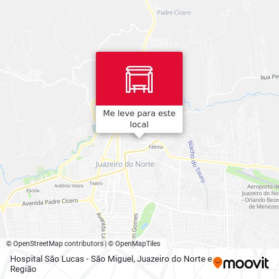 Hospital São Lucas - São Miguel mapa
