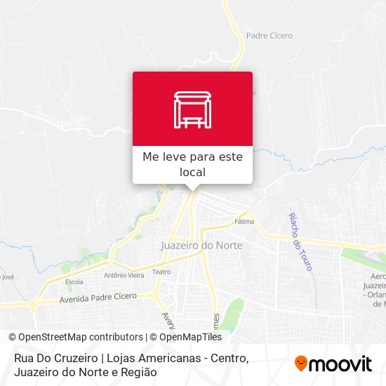 Rua Do Cruzeiro | Lojas Americanas - Centro mapa