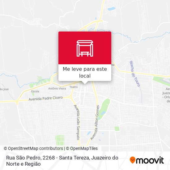 Rua São Pedro, 2268 - Santa Tereza mapa