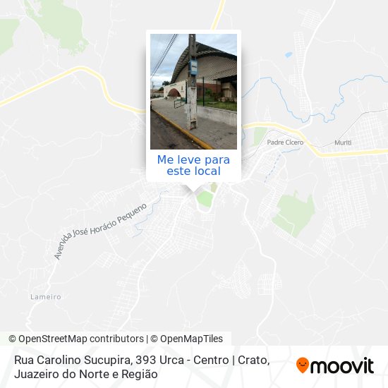Rua Carolino Sucupira, 393 Urca - Centro | Crato mapa