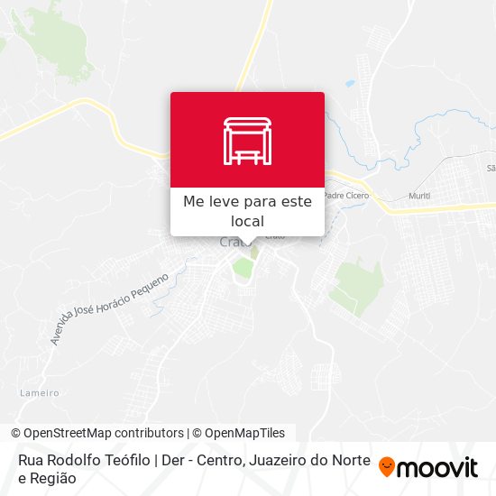 Rua Rodolfo Teófilo | Der - Centro mapa