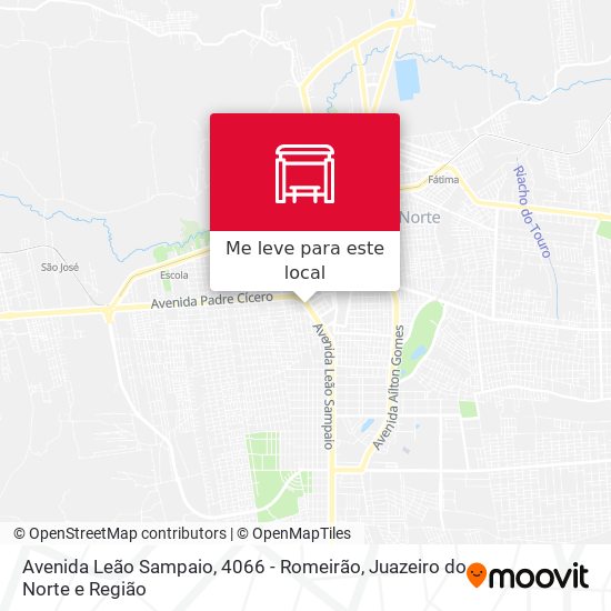Avenida Leão Sampaio, 4066 - Romeirão mapa