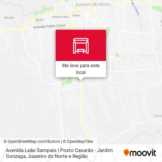 Avenida Leão Sampaio | Posto Casarão - Jardim Gonzaga mapa
