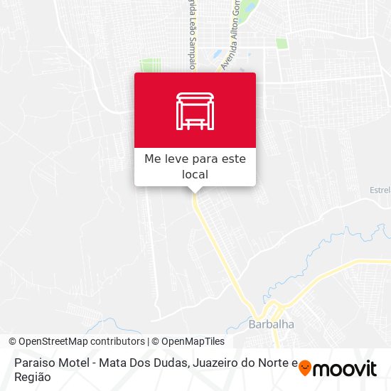 Paraiso Motel - Mata Dos Dudas mapa