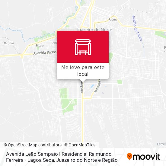 Avenida Leão Sampaio | Residencial Raimundo Ferreira - Lagoa Seca mapa