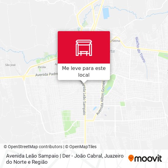 Avenida Leão Sampaio | Der - João Cabral mapa