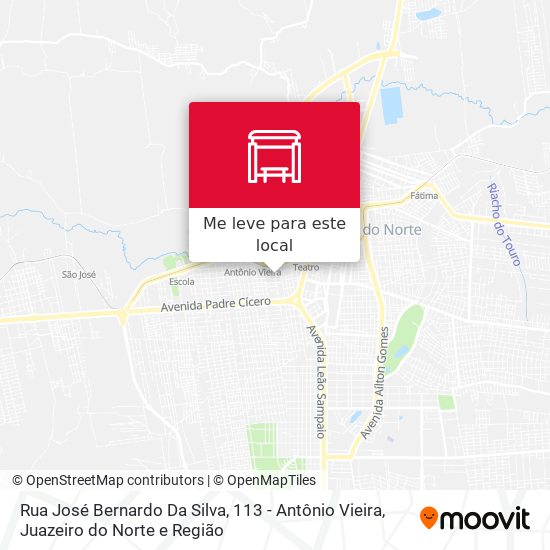 Rua José Bernardo Da Silva, 113 - Antônio Vieira mapa