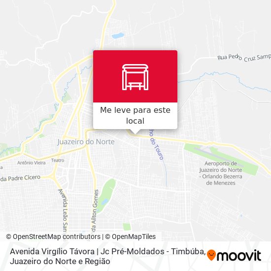 Avenida Virgílio Távora | Jc Pré-Moldados - Timbúba mapa