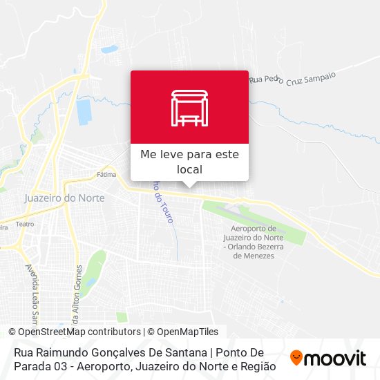 Rua Raimundo Gonçalves De Santana | Ponto De Parada 03 - Aeroporto mapa