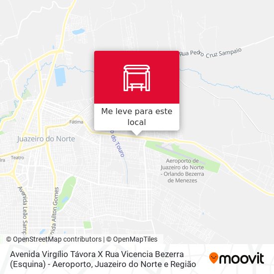 Avenida Virgílio Távora X Rua Vicencia Bezerra  (Esquina) - Aeroporto mapa