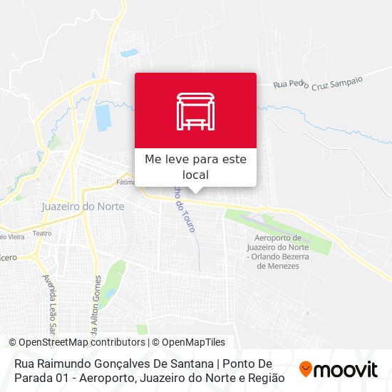 Rua Raimundo Gonçalves De Santana | Ponto De Parada 01 - Aeroporto mapa