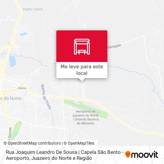 Rua Joaquim Leandro De Sousa | Capela São Bento - Aeroporto mapa