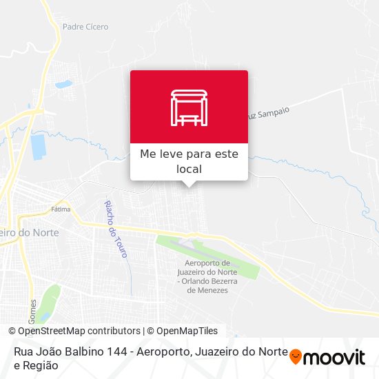 Rua João Balbino 144 - Aeroporto mapa