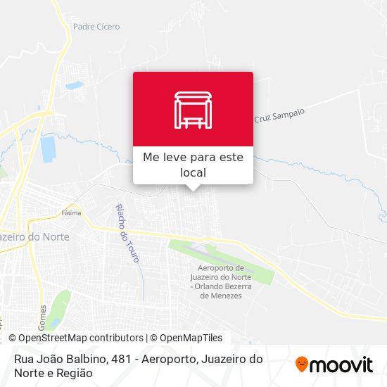 Rua João Balbino, 481 - Aeroporto mapa