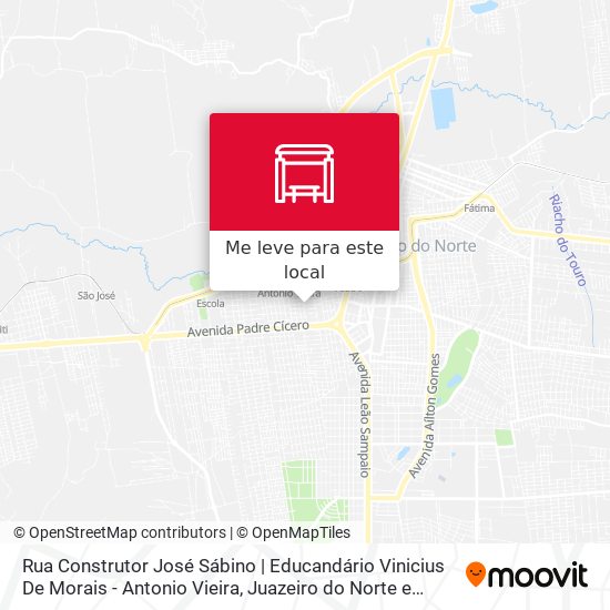 Rua Construtor José Sábino | Educandário Vinicius De Morais - Antonio Vieira mapa