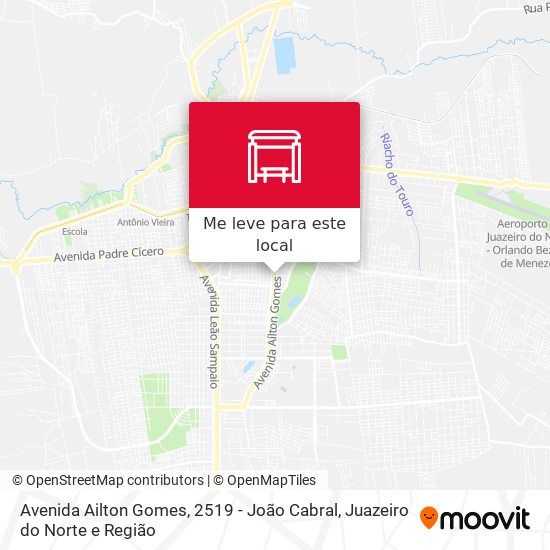 Avenida Ailton Gomes, 2519 - João Cabral mapa