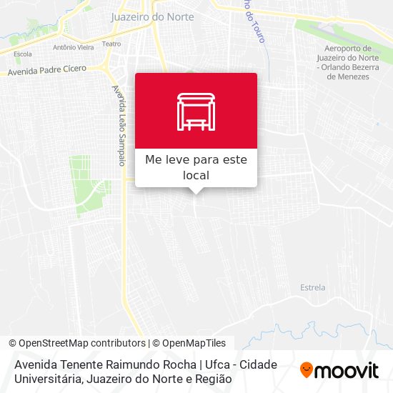 Avenida Tenente Raimundo Rocha | Ufca - Cidade Universitária mapa