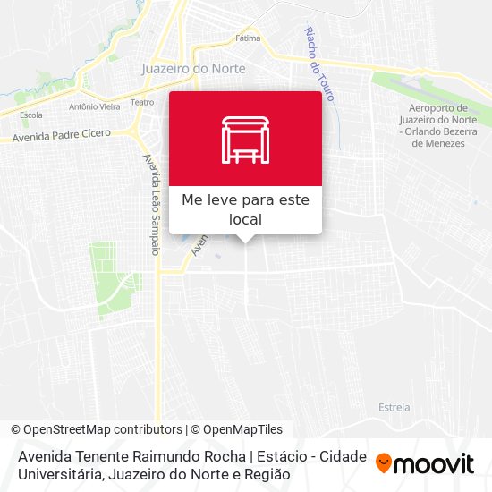 Avenida Tenente Raimundo Rocha | Estácio - Cidade Universitária mapa