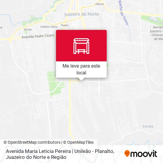 Avenida Maria Leticia Pereira | Unileão - Planalto mapa