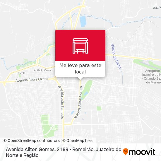 Avenida Ailton Gomes, 2189 - Romeirão mapa