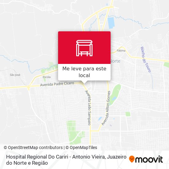Hospital Regional Do Cariri - Antonio Vieira mapa