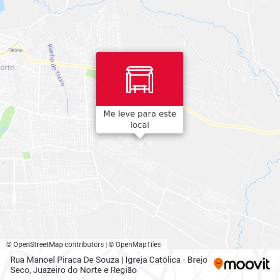 Rua Manoel Piraca De Souza | Igreja Católica - Brejo Seco mapa