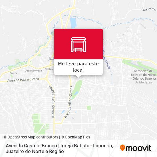 Avenida Castelo Branco | Igreja Batista - Limoeiro mapa