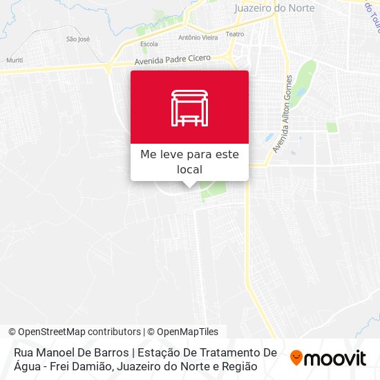 Rua Manoel De Barros | Estação De Tratamento De Água - Frei Damião mapa