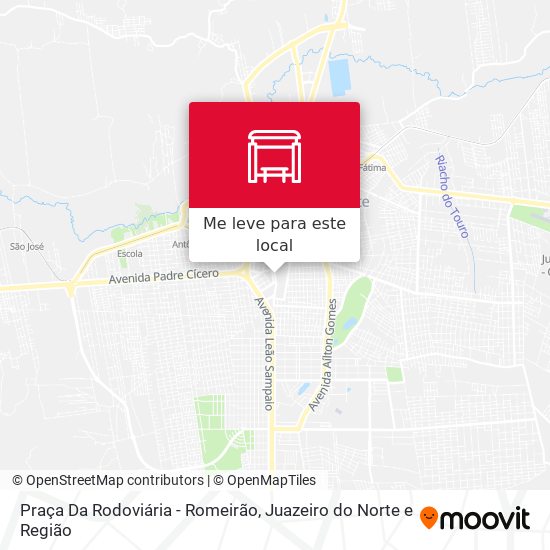 Praça Da Rodoviária - Romeirão mapa