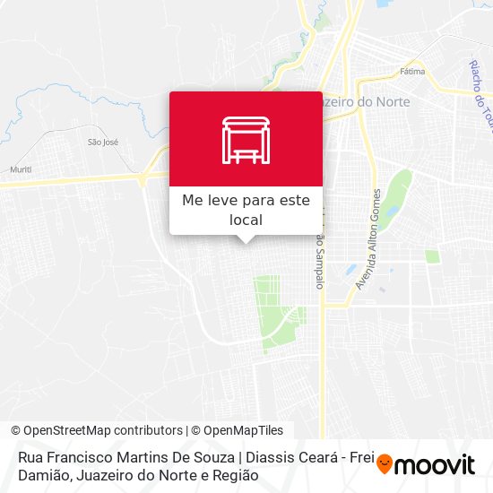 Rua Francisco Martins De Souza | Diassis Ceará - Frei Damião mapa