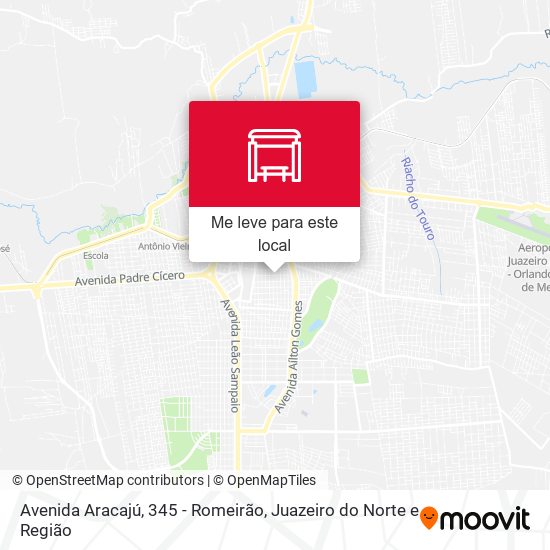 Avenida Aracajú, 345 - Romeirão mapa