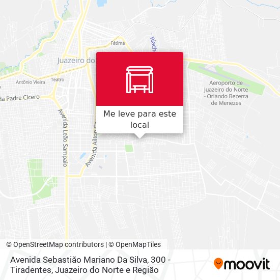 Avenida Sebastião Mariano Da Silva, 300 - Tiradentes mapa