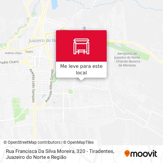 Rua Francisca Da Silva Moreira, 320 - Tiradentes mapa