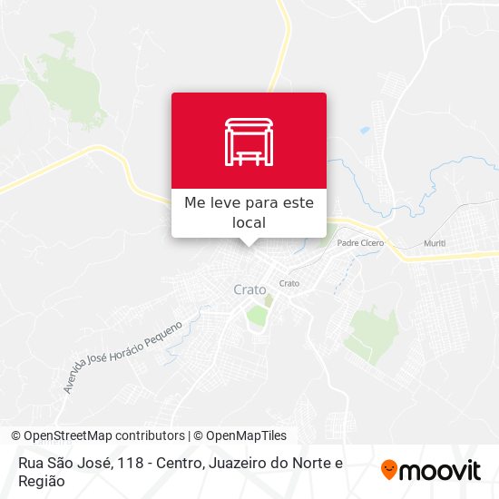Rua São José, 118 - Centro mapa
