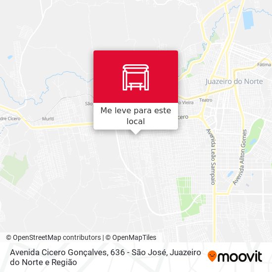 Avenida Cicero Gonçalves, 636 - São José mapa