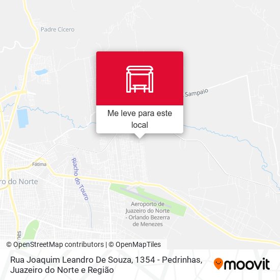 Rua Joaquim Leandro De Souza, 1354 - Pedrinhas mapa